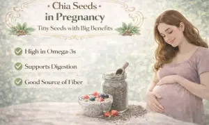 Ciąża i nasiona chia: małe ziarenka o wielkich korzyściach dla mamy i dziecka. Omega-3, błonnik i wsparcie trawienia.