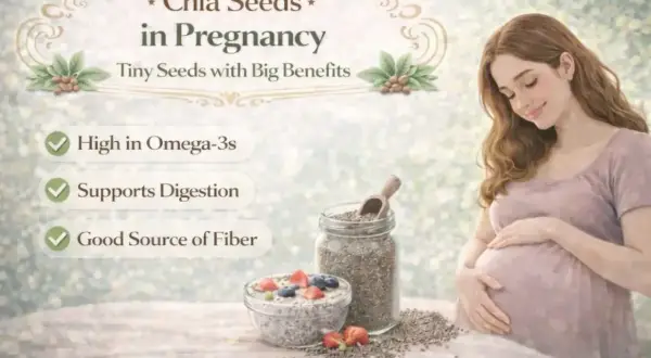 Ciąża i nasiona chia: małe ziarenka o wielkich korzyściach dla mamy i dziecka. Omega-3, błonnik i wsparcie trawienia.