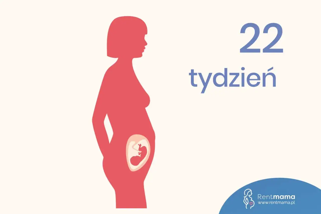 Ilustracja pokazuje sylwetkę kobiety w ciąży, z widocznym płodem wewnątrz. Obok widnieje napis
